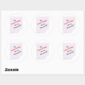 Rond Frenchie Ate My Homework - Sticker (Feuille)