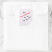 Rond Frenchie Ate My Homework - Sticker (Sac)