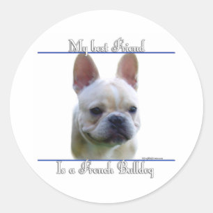 Rond Frenchie Best Friend 2 - Sticker