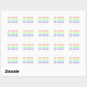 Rond Frey Productions Rainbow Letters Sticker (Feuille)