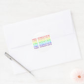 Rond Frey Productions Rainbow Letters Sticker (Enveloppe)