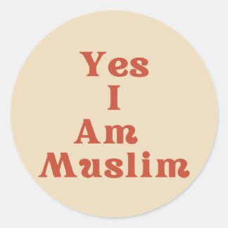Rond Friendly "Yes I AM Muslim" Identity Sticker