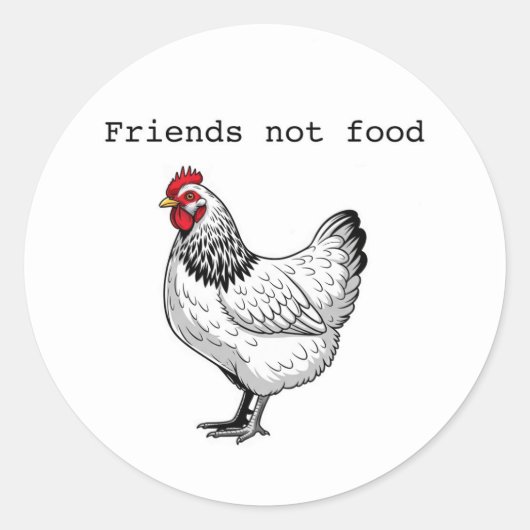 Rond Friends not food sticker (Devant)