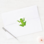 Rond Frog Tropical Rainforest Tree Sticker Art (Enveloppe)
