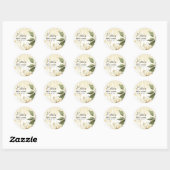 Rond Frosted Winter - Gold - Multi-use Favor Sticker (Feuille)
