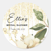 Rond Frosted Winter - Gold - Multi-use Favor Sticker (Devant)