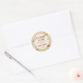 Rond Fun To Be One! Birthday Party Sticker  (Enveloppe)