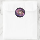 Rond Galaxy Space Cats LOL Funny Sticker (Sac)