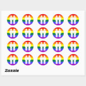Rond Garçon + Sticker arc-en-ciel garçon (Feuille)