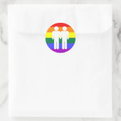 Rond Garçon + Sticker arc-en-ciel garçon (Sac)