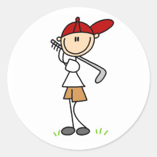 Rond Garçon Swing Son Sticker Club De Golf