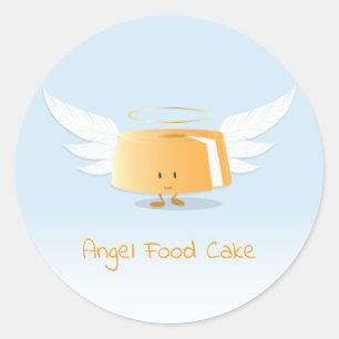 Rond Gâteau alimentaire Angel   Sticker