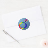 ROND GAY PRIDE STICKER (Enveloppe)