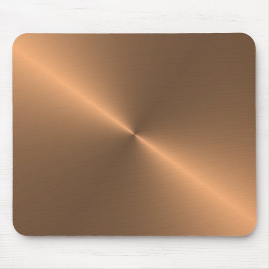 rond geborsteld koper muismat (Voorkant)