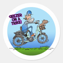 Geezer Sur Un Sticker Trike