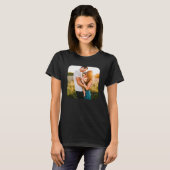 Rond gemaakte foto-sjabloonvrouwen TShirt (Voorkant volledig)