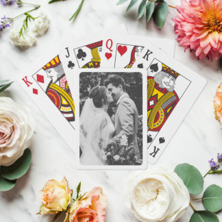 Rond gemaakte hoekfoto pokerkaarten