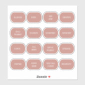 Rond gemaakte kruidenflaconlabels sticker (Vel)