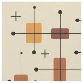 Rond gemaakte rechthoeken vierkantjes Oranje Stof (Close Up)