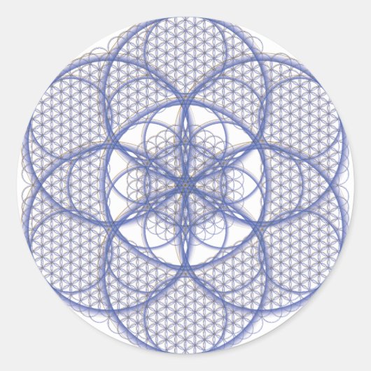 Rond Géométrie sacrée - Fleur de vie Sticker (Devant)