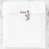 Rond Gettysburg Statue III Sepia Sticker (Sac)