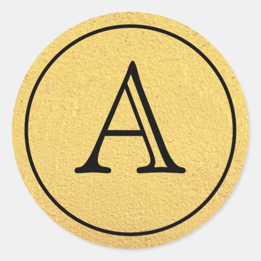 Rond Glam gothique | Sticker | Or (Devant)