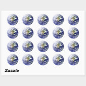 Rond Globe - Sticker circulaire (Feuille)