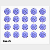 Rond Gloire Bleue Du Sticker À Neige (Feuille)