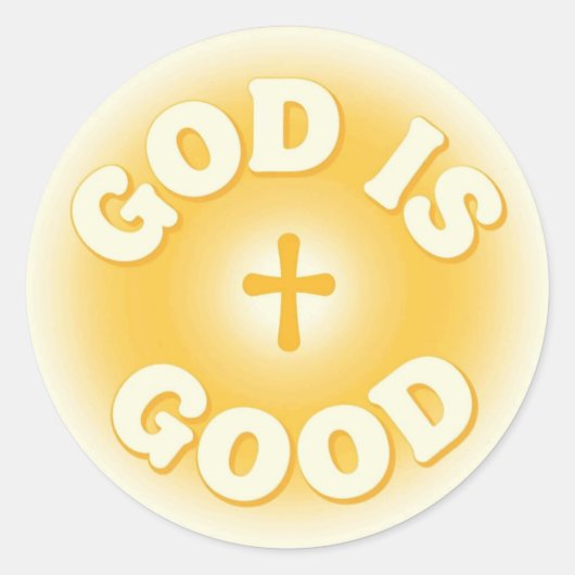 Rond God is Good Classic Round Sticker (Devant)