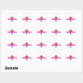 Rond God=Love Rainbow Sticker (Feuille)