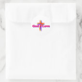 Rond God=Love Rainbow Sticker (Sac)