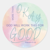 Rond God Works All Things for Good Sticker (Devant)