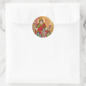 Rond Goddess Durga Sticker (Sac)