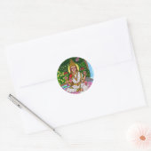 Rond Goddess Lakshmi Sticker (Enveloppe)