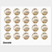 Rond Golden Beach Shell Rien N'Est Impossible Sticker (Feuille)
