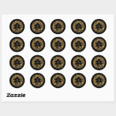 Rond Gothique Glam Halloween | Sticker (Feuille)