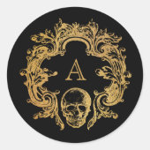 Rond Gothique Glam Halloween | Sticker (Devant)