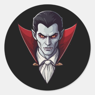 Rond 🦇 gothique Vampire Sticker noir 🖤 🎃