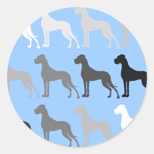 Rond Grand Sticker Danois grand (Devant)