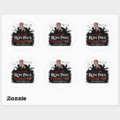 Rond Grand Sticker Ron Paul Revolution (Feuille)