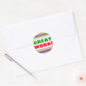 Rond "GRAND TRAVAIL !" + Sticker à différentes couleurs (Enveloppe)