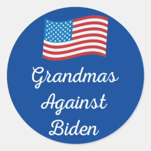 Rond Grannies contre Biden Sticker Carré