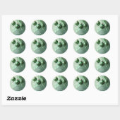 Rond Green Christmas Ball Holiday Sticker (Feuille)