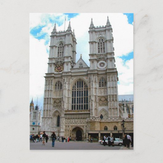Rond Groot-Brittannië, Westminster Abbey Briefkaart (Voorkant)