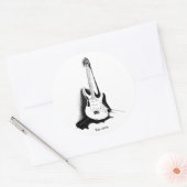 Rond Gutier électrique noir et blanc - Sticker (Enveloppe)