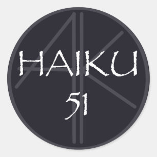 ROND HAIKU 51 STICKER