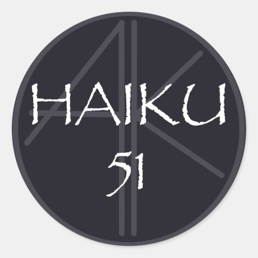 ROND HAIKU 51 STICKER (Devant)