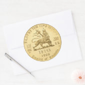 Rond Haile Selassie Empire of Ethiopia Rasta Sticker (Enveloppe)