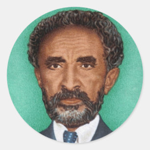 Rond Haile Selassie - Messiah - Jah Rastafari Sticker