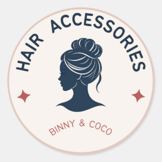 Rond hair cut sticker